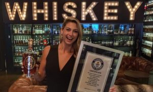 World Record – Most varieties of whiskey commercially available – The Whiskey House – San Diego, California