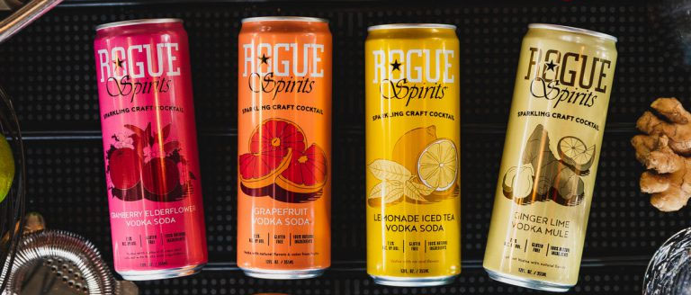Rogue Ales & Spirits  Lemonade Iced Tea Vodka Soda and the Bayfront Vodka Party Pack
